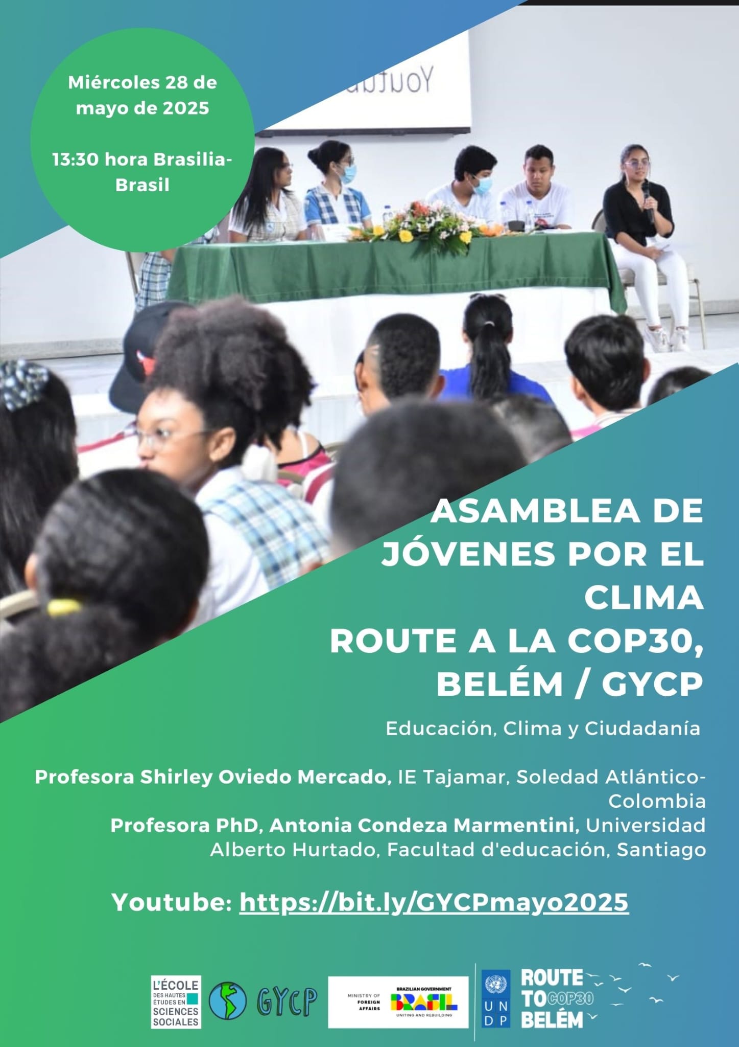 COP30: Jóvenes del Semillero Río Robot Participan en Asamblea Internacional sobre Educación, Clima y Ciudadanía